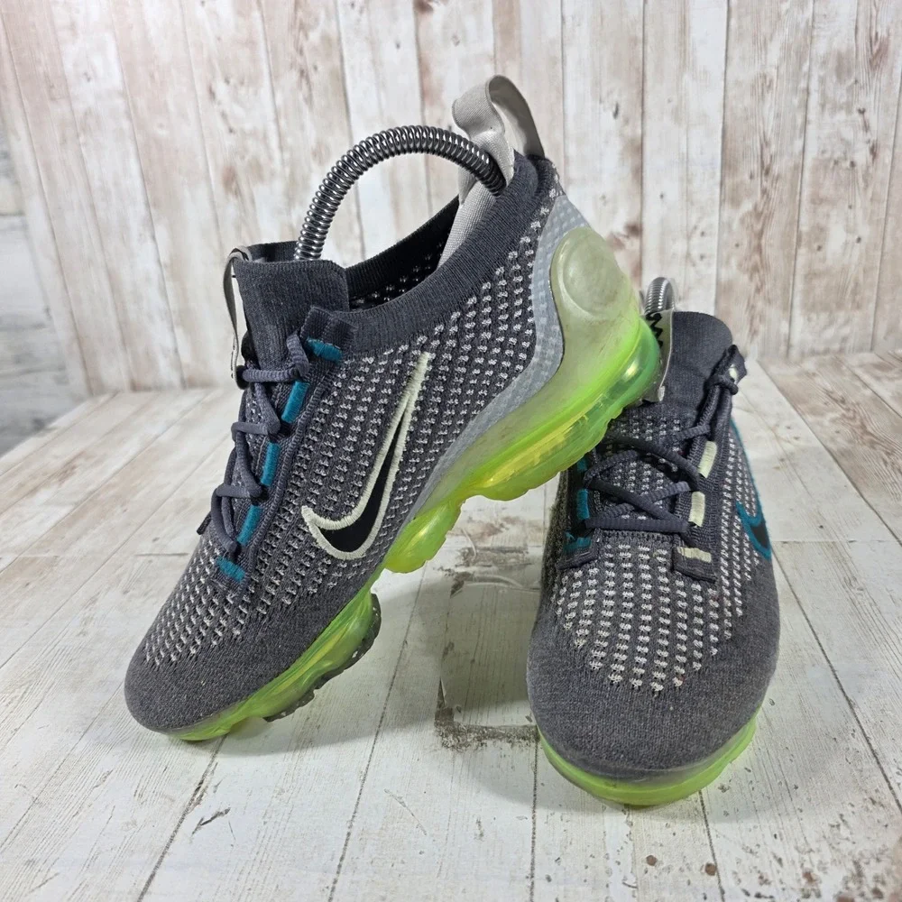 Nike Air VaporMax‎ 2021 FK Smoke Grey Volt DB1550-009 Womens 6.5 / Kids 5Y